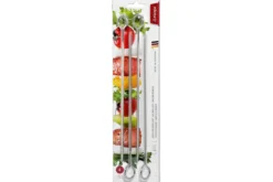 Set de 4 pics à brochettes Triangle 30cm acier inox