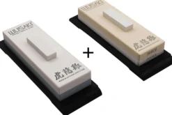 Set de 2 pierres à aiguiser japonaises Wusaki by Suehiro en céramique
