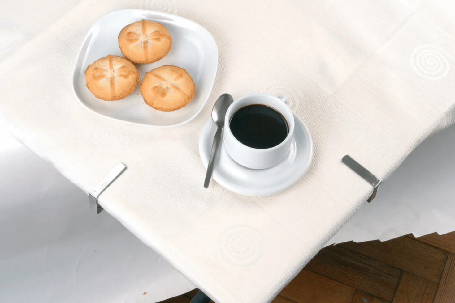 Set de 4 pinces à nappe KitchenCraft en acier inox 18/0