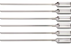 Set de 6 piques à brochettes OXO en acier inoxydable réutilisables