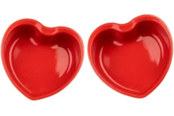 Set de 2 plats four Peugeot Appolia For You cœur rouge en céramique 13.5cm