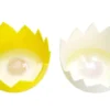 Set de 2 pocheuses à oeuf forme coquille silicone