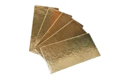 Set de 5 semelles à bûche or Patisdécor 29x10cm