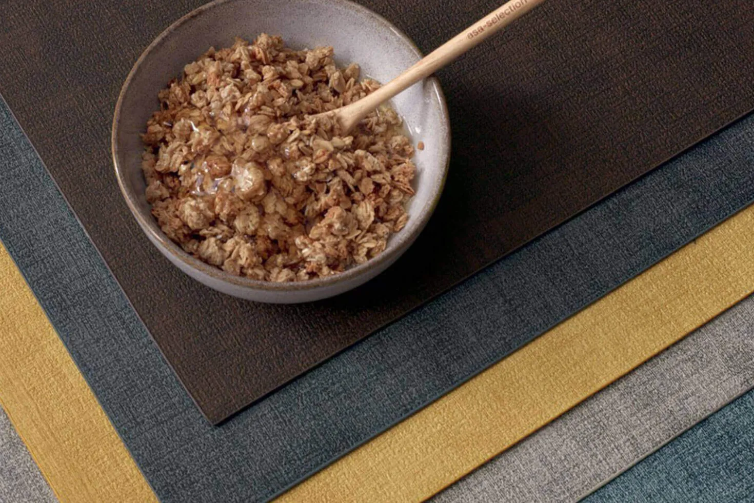 Set de table Asa Selection méli-mélo tabac 46x33cm
