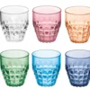 Set de 6 verres multicolore Guzzini Tiffany en acrylique 350ml
