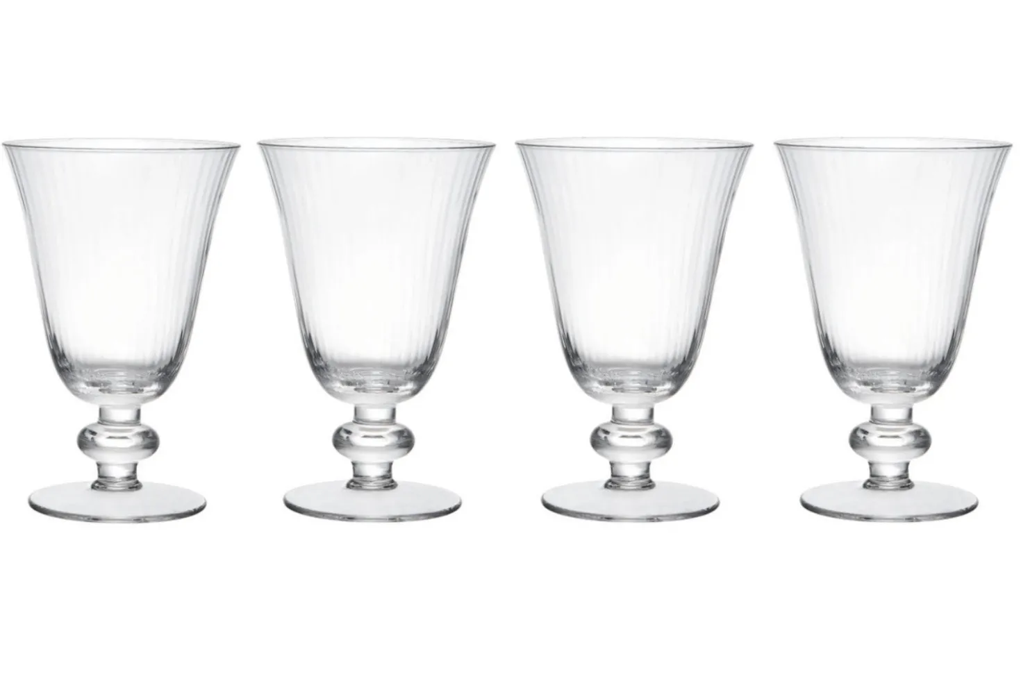 Set de 4 verres à vin en cristal Mikasa Salerno à pied court 260ml