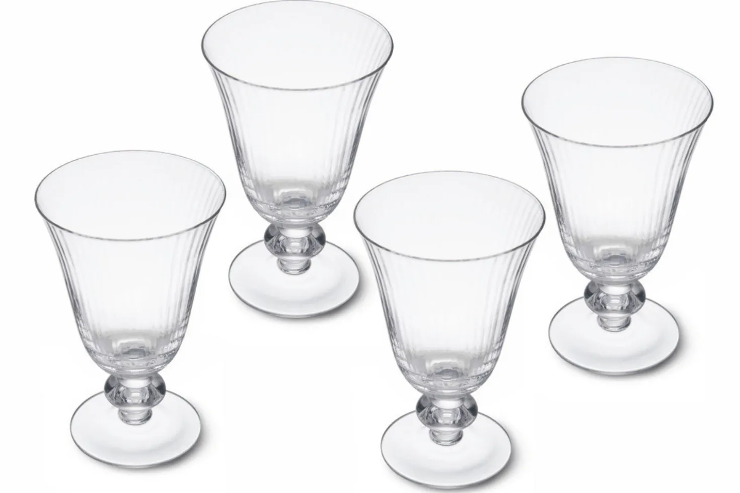 Set de 4 verres à vin en cristal Mikasa Salerno à pied court 260ml