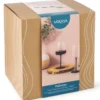 Set de 4 verres à vin rouge Mikasa Palermo en cristal transparent et noir 450ml
