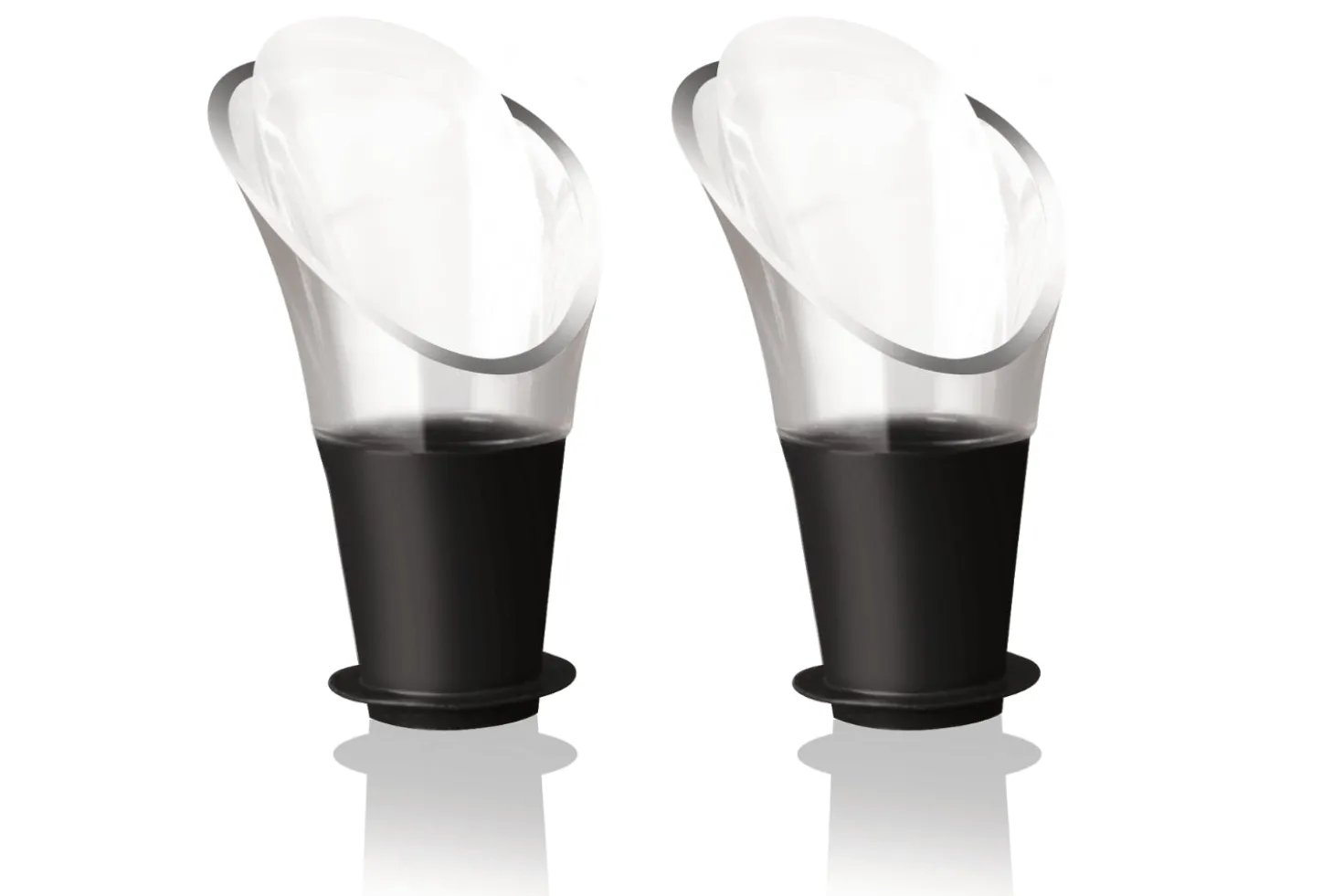 Set de 2 verseurs à vin Vacu Vin noir