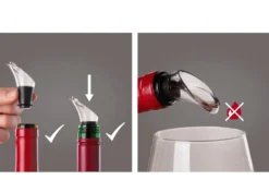 Set de 2 verseurs à vin Vacu Vin noir