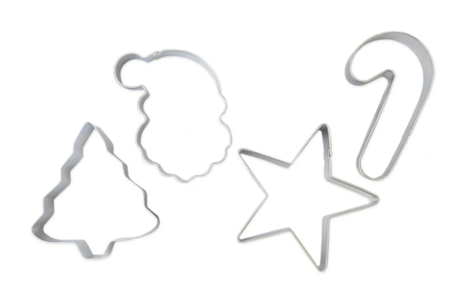 Set 4 emporte-pièces Scrapcooking en fer blanc - Noël