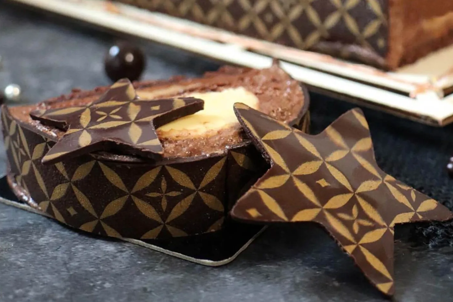 Set 2 feuilles transfert Scrapcooking Couture pour chocolat et bûche