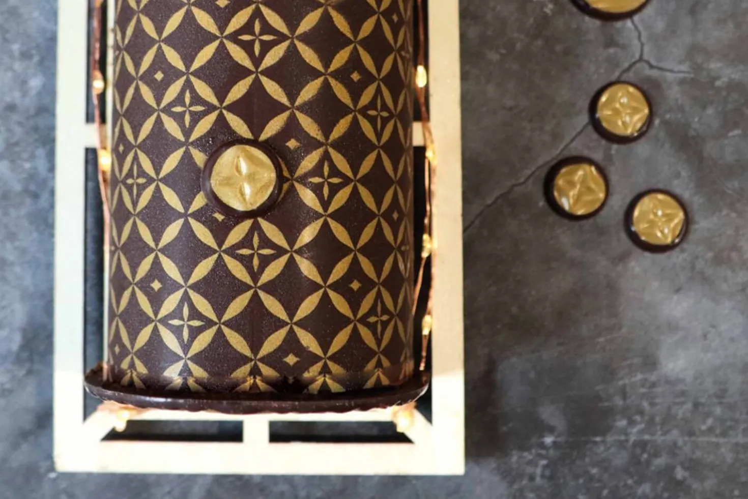 Set 2 feuilles transfert Scrapcooking Couture pour chocolat et bûche