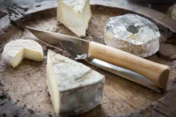 Set à fromage Opinel couteau lame 12,5cm + fourchette inox