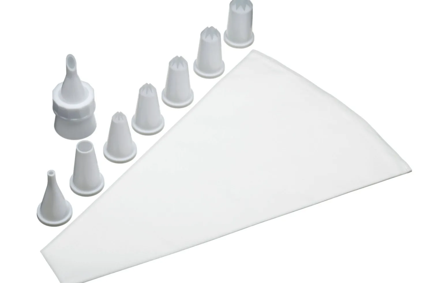 Set pâtissier Kitchencraft avec 8 douilles en polymère + poche en coton
