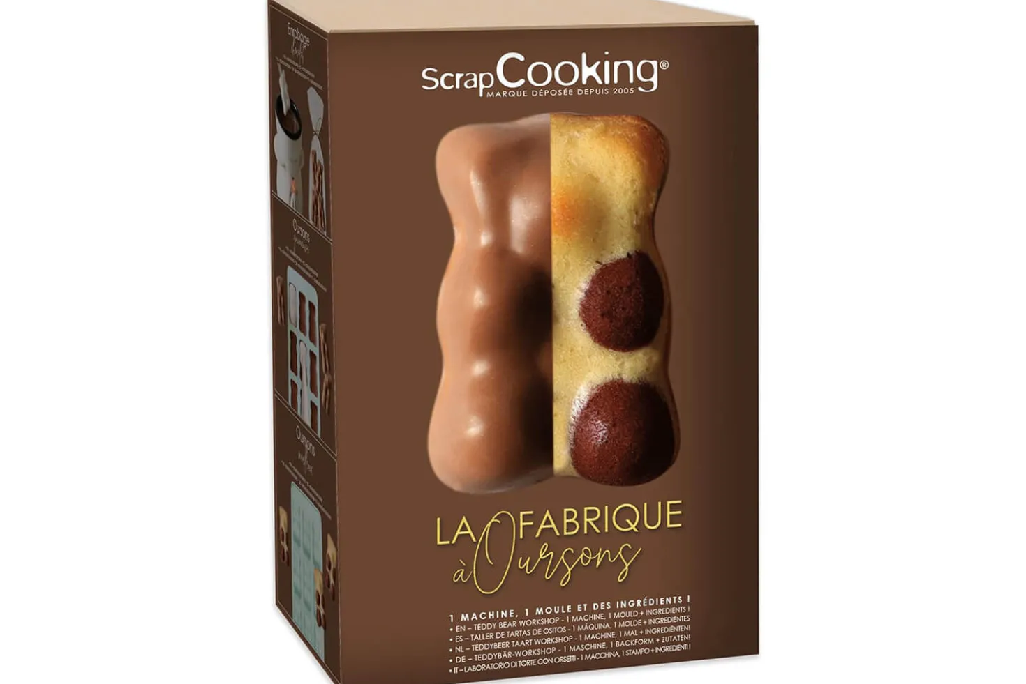 Set Scrapcooking La Fabrique à Oursons 10 accessoires + 1 livre de recettes