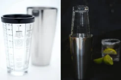 Shaker Boston à cocktail BarCraft en acier inox et verre gradué 400ml