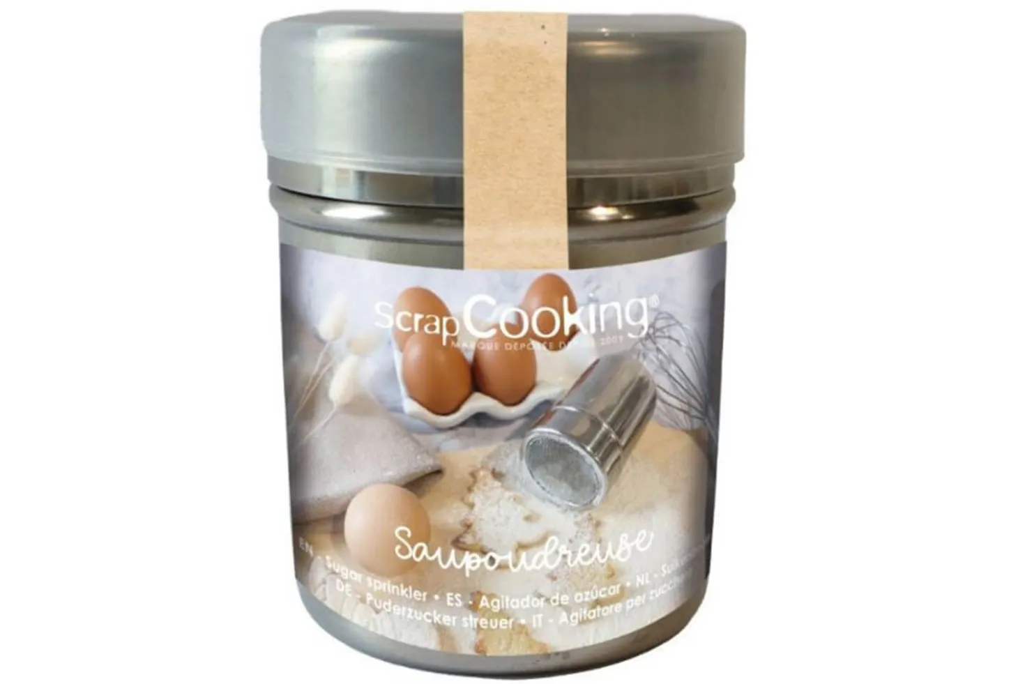 Soupoudreuse maille fine Scrapcooking en acier inoxydable