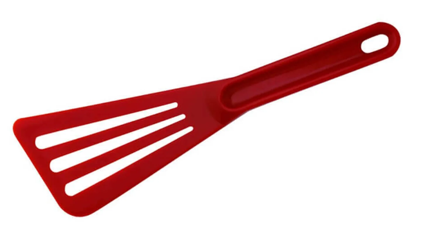 Spatule ajourée MATFER Pelton Exoglass® rouge