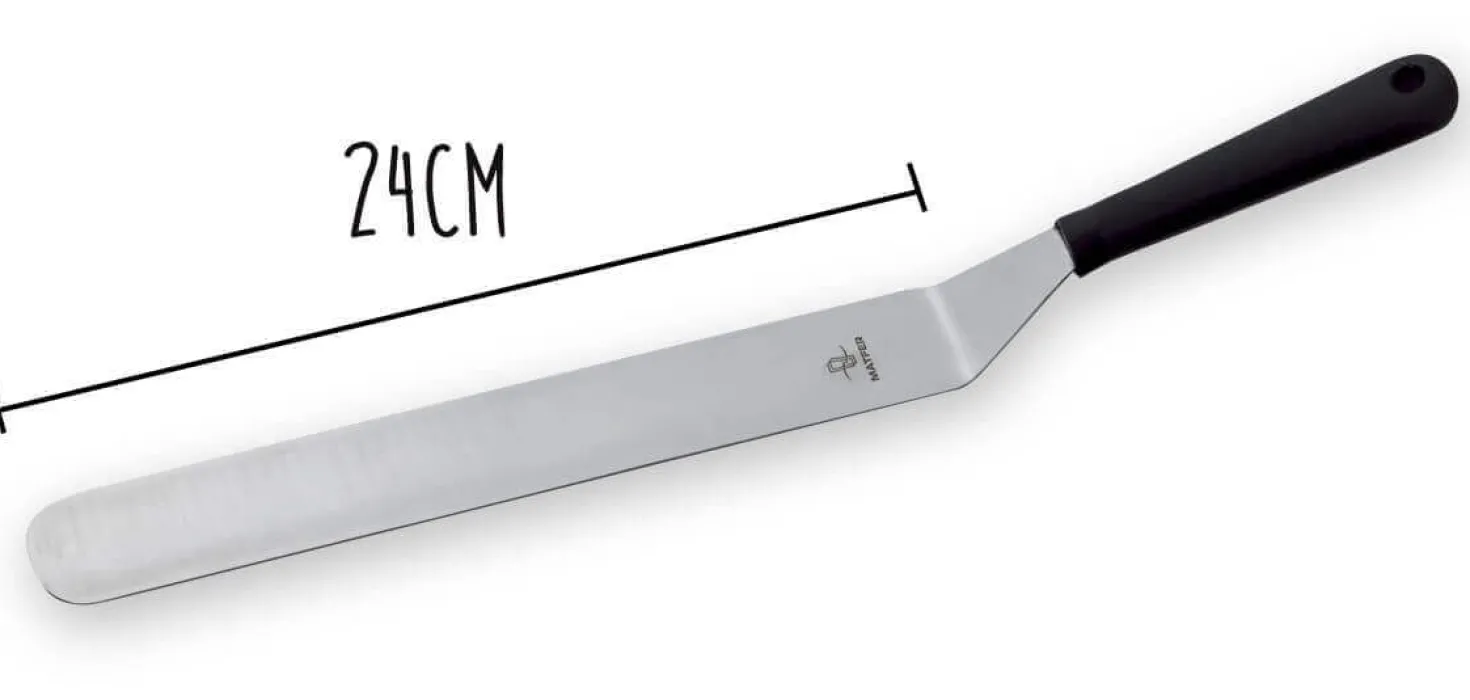 Spatule coudée flexible professionnelle MATFER acier inox 24cm