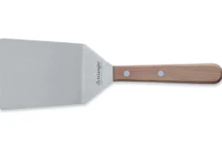 Spatule coudée large Triangle manche en bois de cerisier