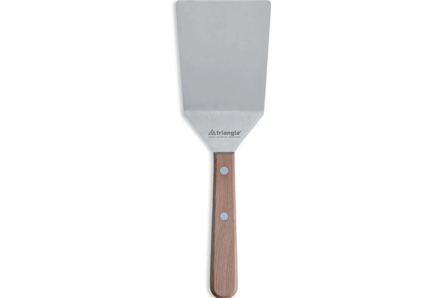 Spatule coudée large Triangle manche en bois de cerisier
