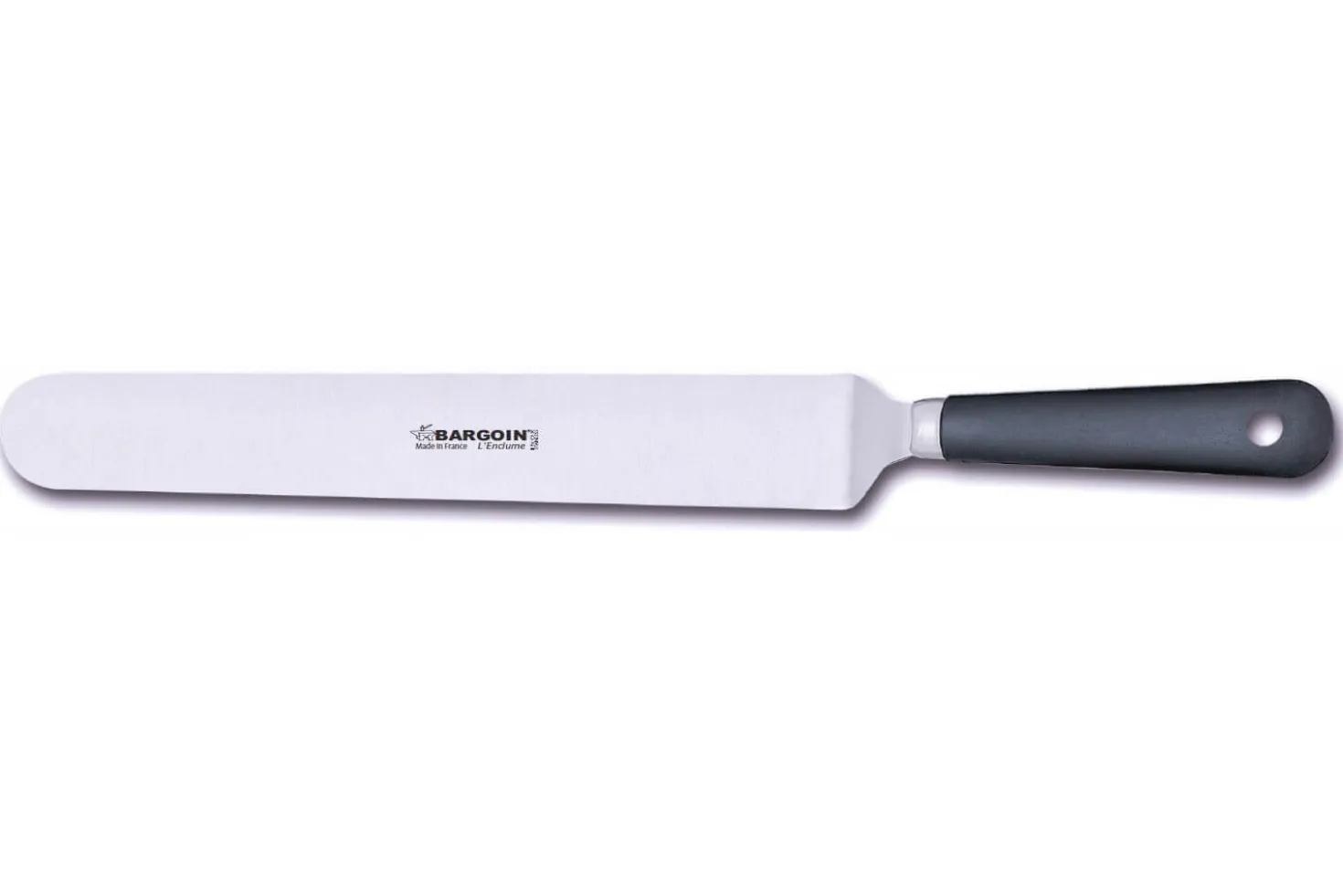 Spatule coudée professionnelle Bargoin 247-34F inox 34cm