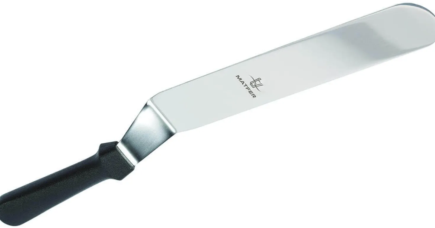 Spatule coudée professionnelle Matfer acier inox flexible 26cm