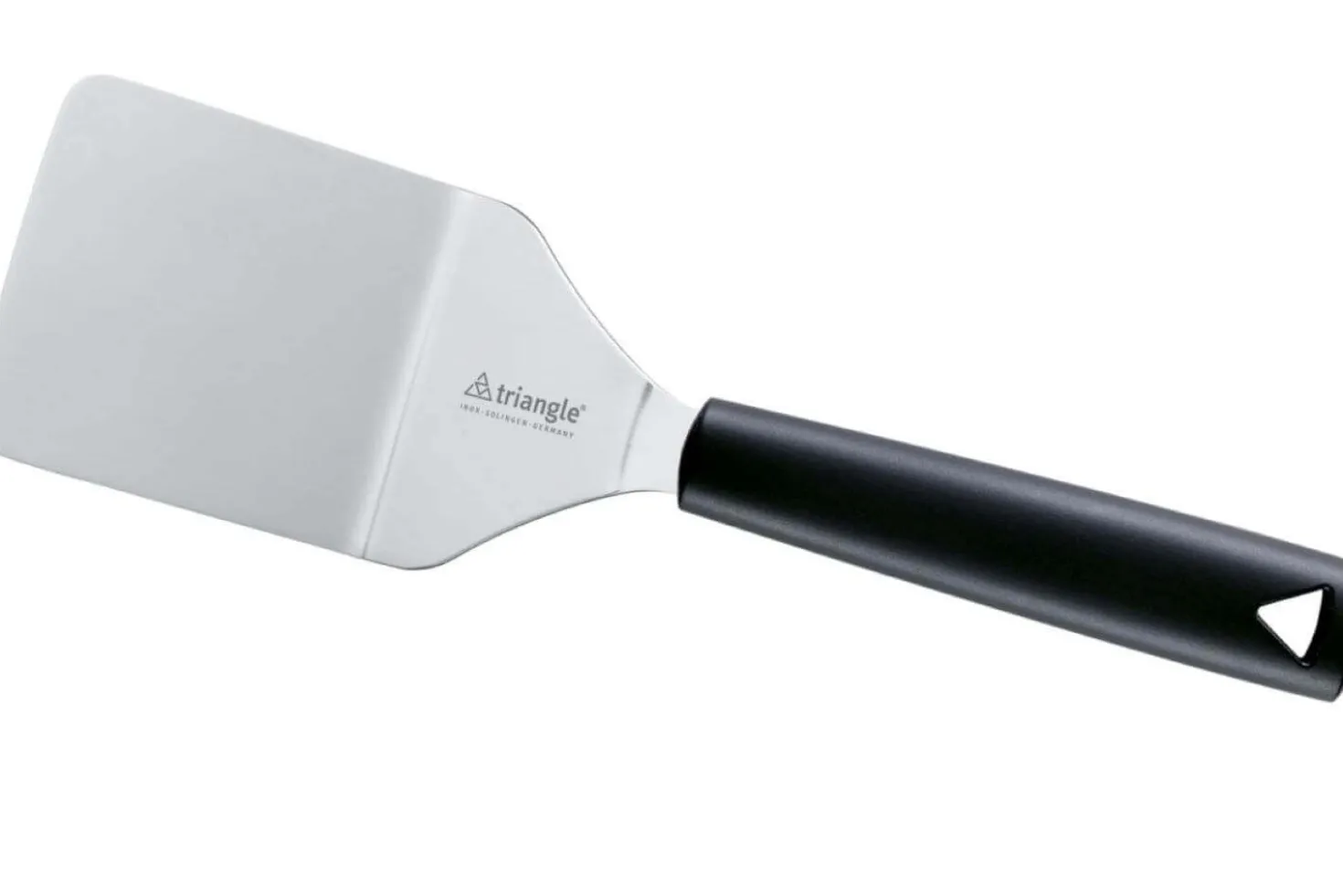 Spatule professionnelle coudée Triangle 7,5cm manche en green grip