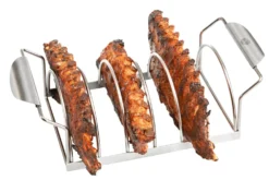 Support pour ribs Gefu en acier inox 40cm