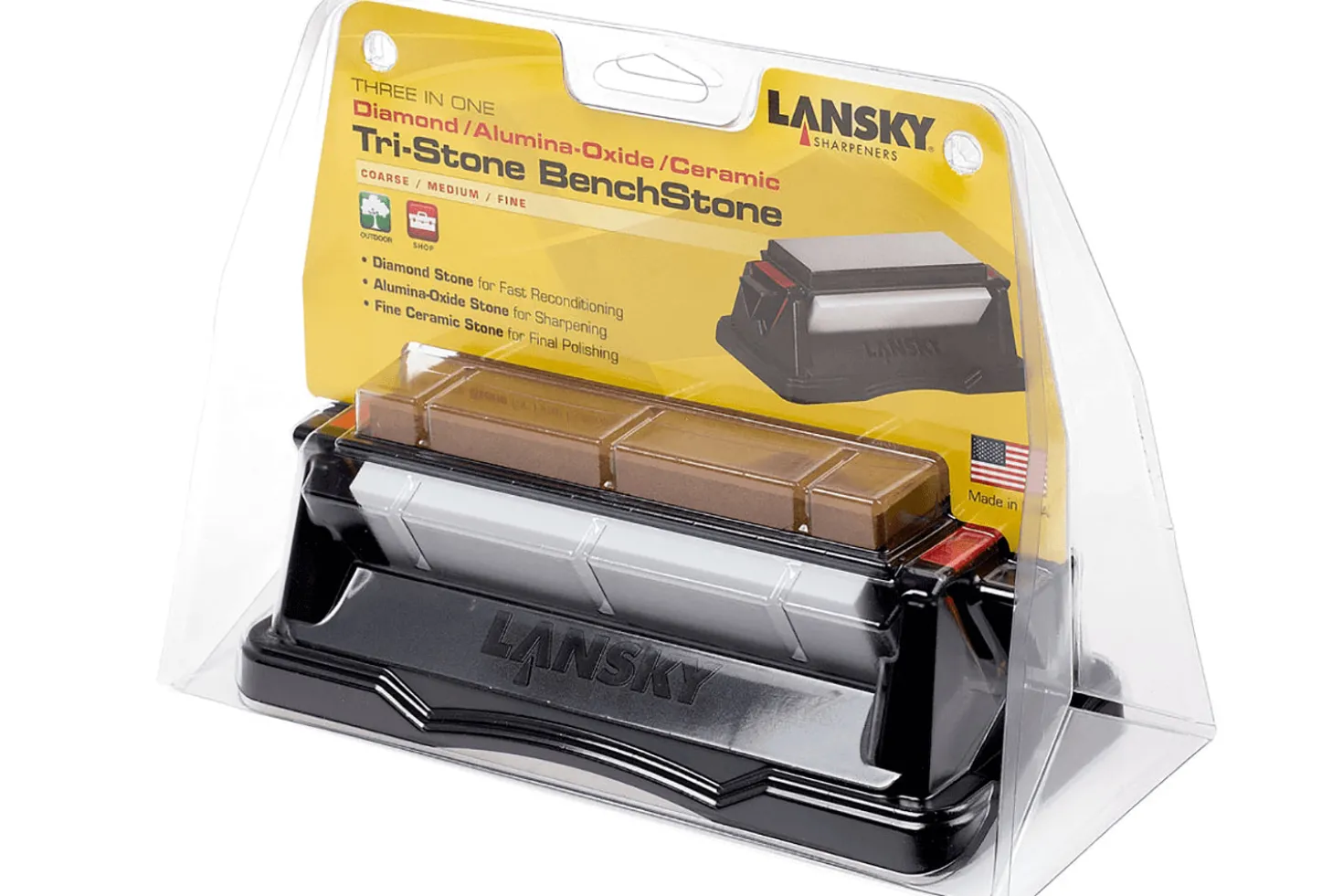 Système d'aiguisage 3 pierres Tri-benchstone Lansky
