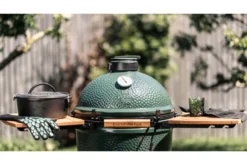 Tablettes latérales en bois d'acacia pour barbecue Big Green Egg Large