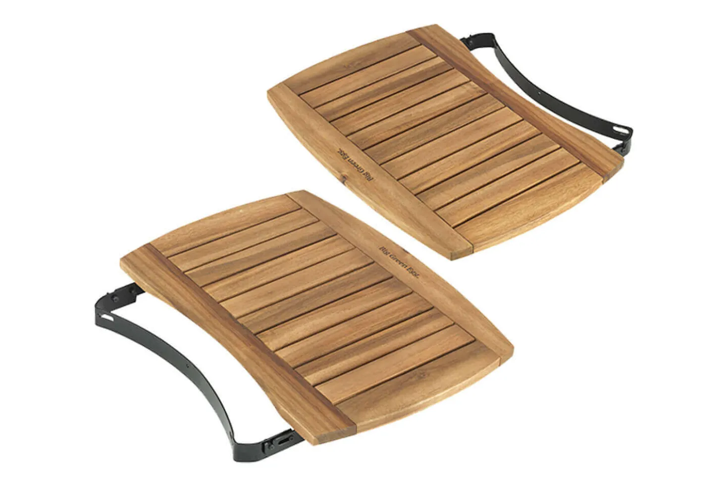 Tablettes latérales en bois d'acacia pour barbecue Big Green Egg Small