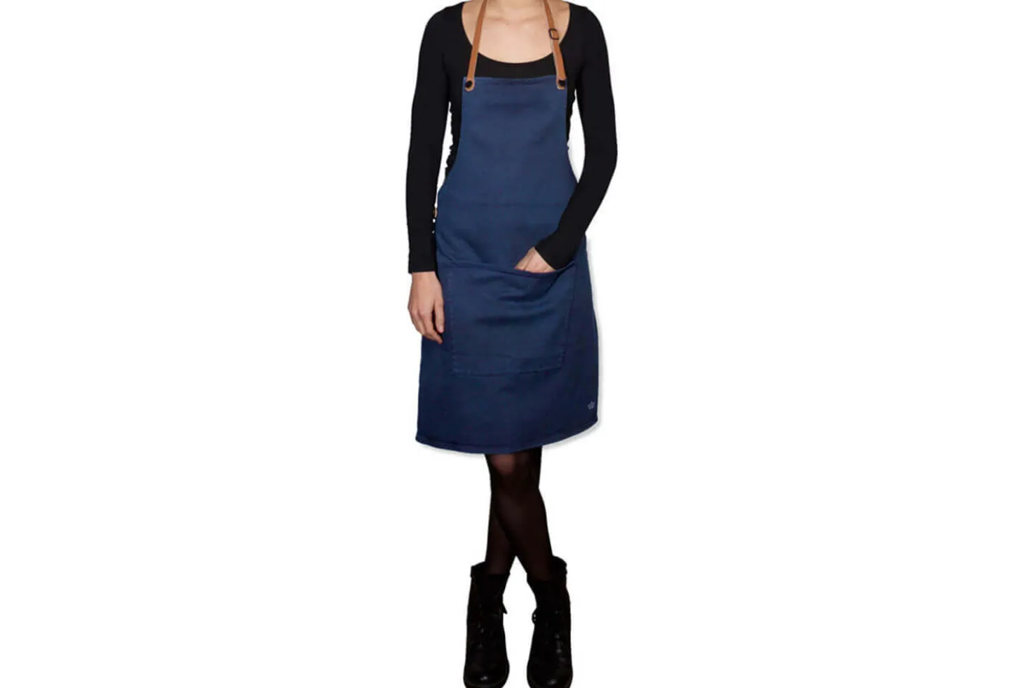Tablier de barbecue DutchDeluxes en coton et cuir