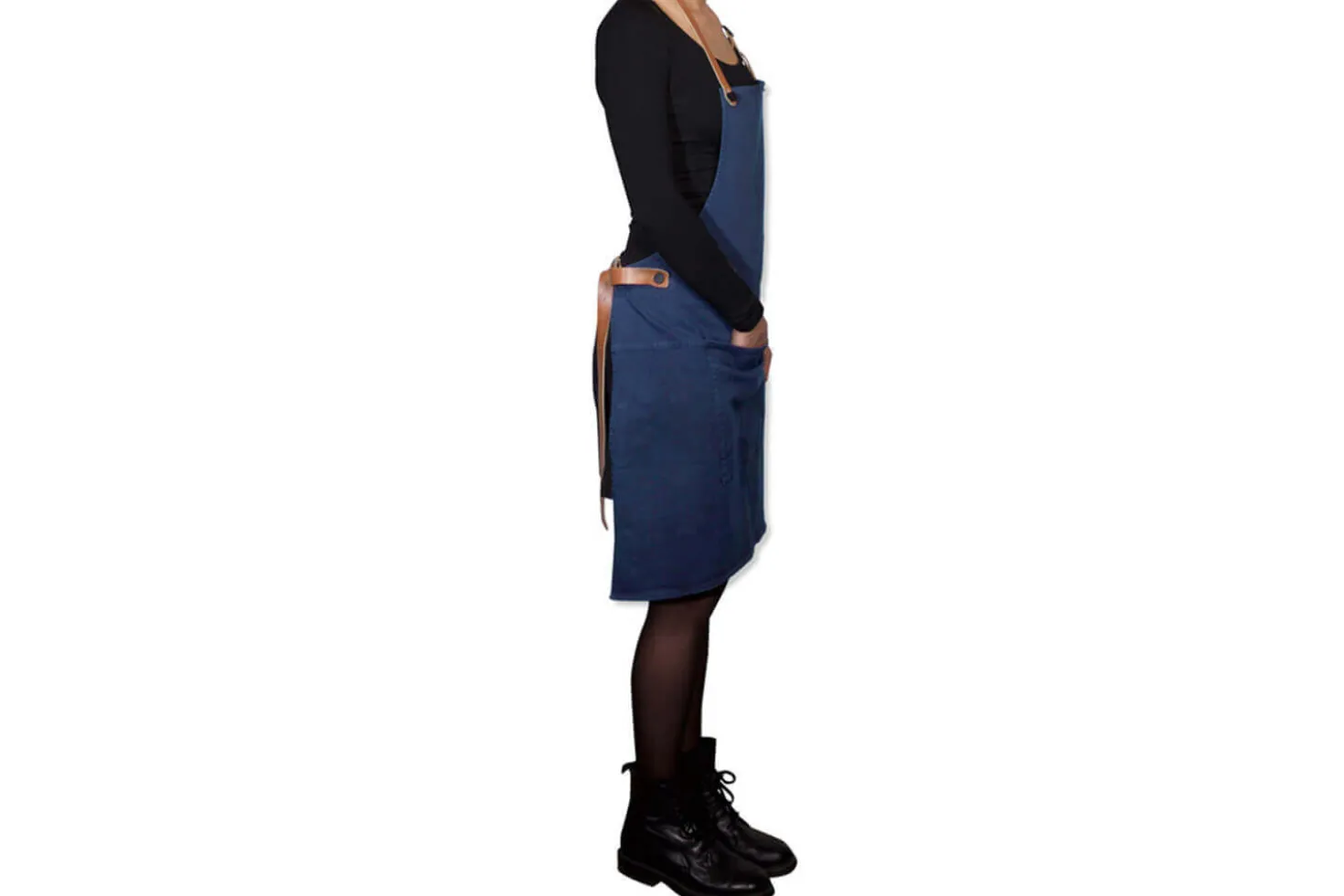 Tablier de barbecue DutchDeluxes en coton et cuir