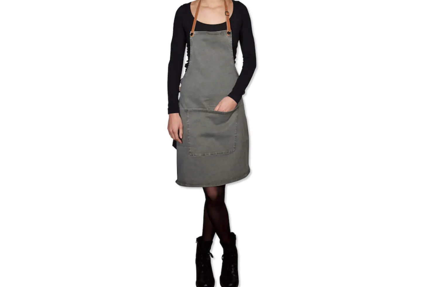 Tablier de barbecue DutchDeluxes en coton et cuir
