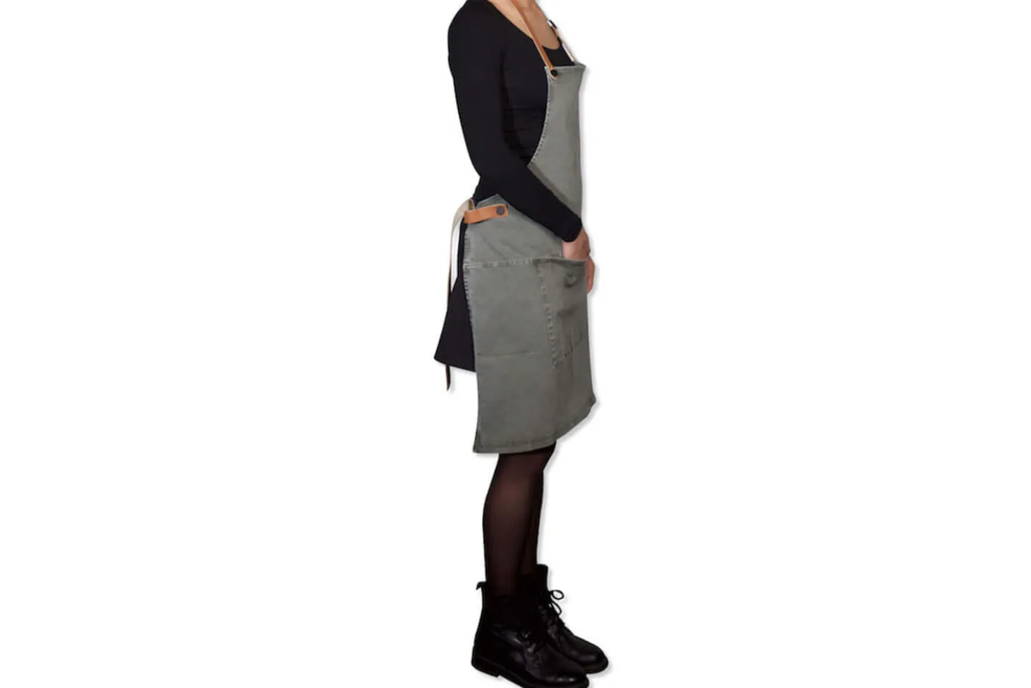 Tablier de barbecue DutchDeluxes en coton et cuir