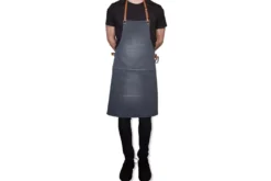 Tablier de barbecue DutchDeluxes en coton et cuir