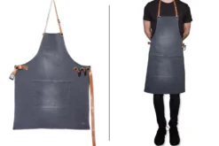 Tablier de barbecue DutchDeluxes en coton et cuir