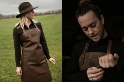 Tablier de cuisine artisanal en cuir Witloft Buffalo Collection