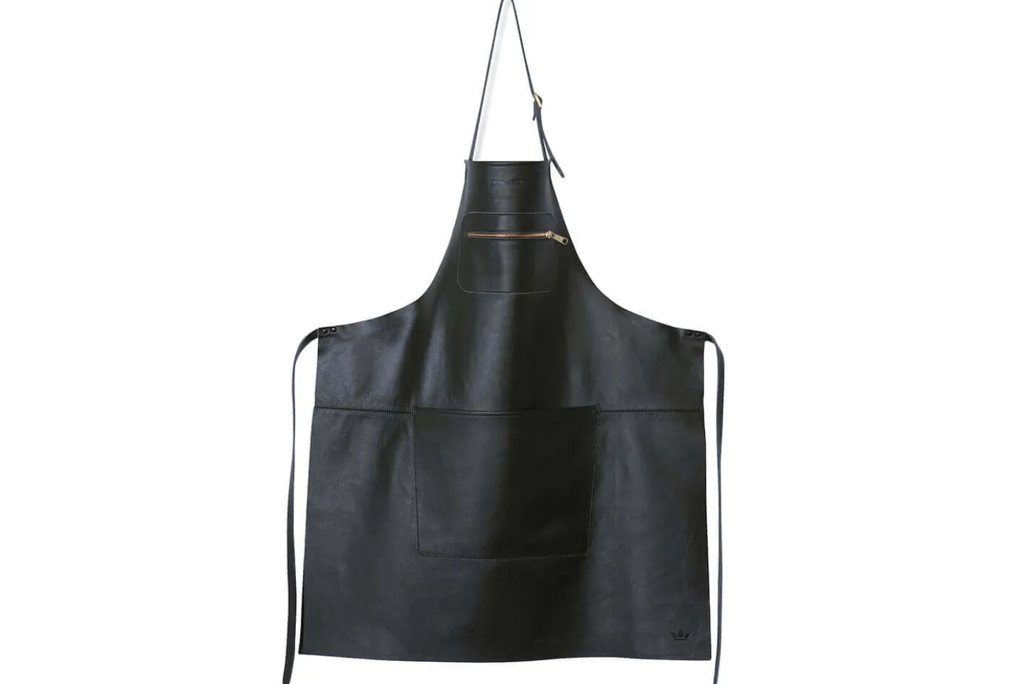 Tablier de cuisine DutchDeluxes en cuir avec poche à zip