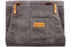 Tablier de cuisine Wusaki en toile et cuir 83x67,5cm - Taille unique