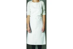 Tablier valet blanc Matfer avec bavette et poche