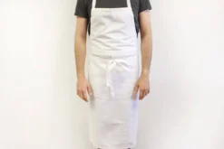Tablier valet professionnel 100% coton blanc 100 x 100cm