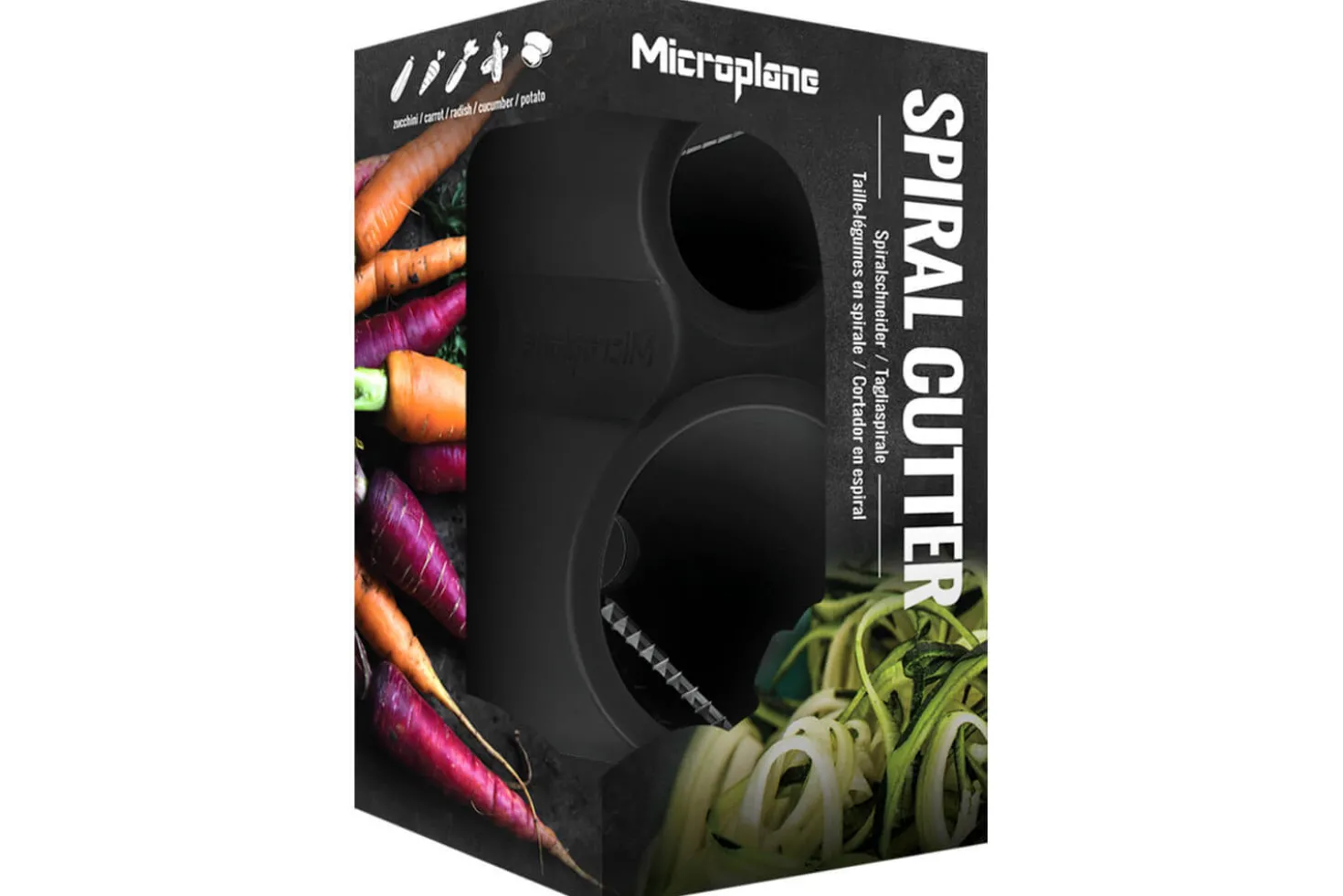Taille légumes Microplane noir - Spaghettis de légumes