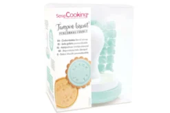 Tampon messages biscuit Scrapcooking personnalisable