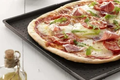 Tapis à pizza Lékué 30x40cm en silicone Platinum marron
