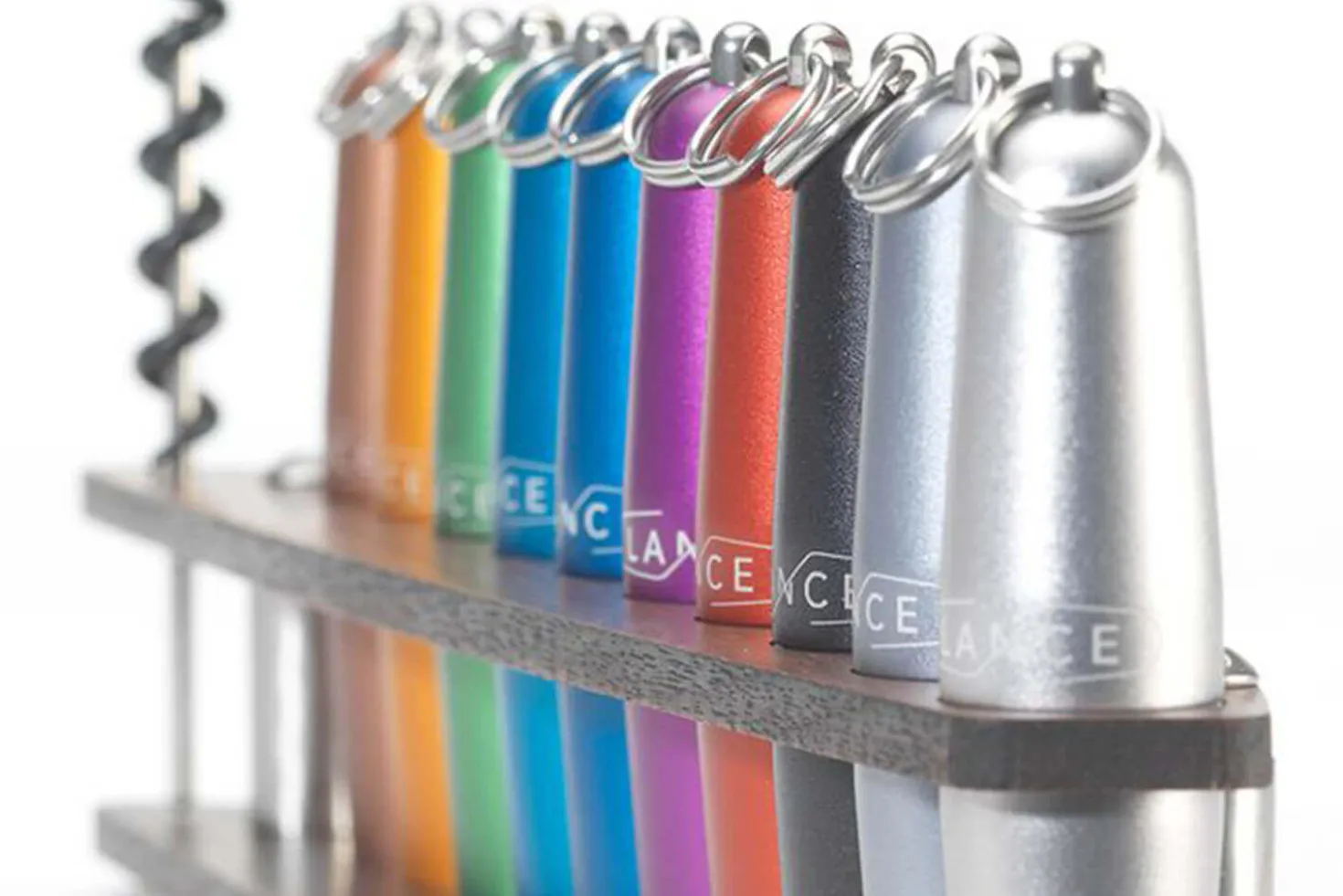 Tire-bouchon aluminium Lance coloris bleu fabriqué en France