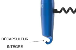 Tire-bouchon aluminium Lance coloris bleu fabriqué en France