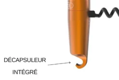 Tire-bouchon aluminium Lance coloris orange fabriqué en France